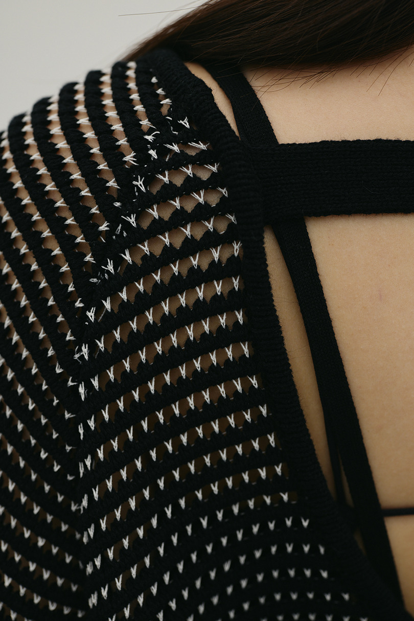 バックオープンメッシュニット 詳細画像 BLK 10