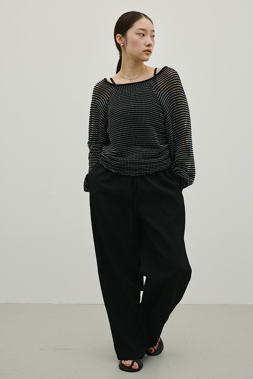 バックオープンメッシュニット 詳細画像 BLK 3