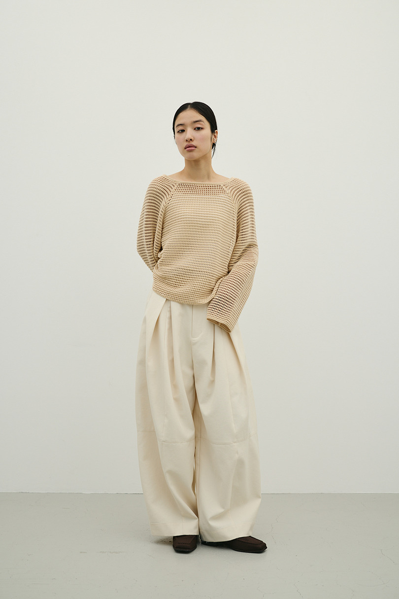 バックオープンメッシュニット 詳細画像 L/BEG 3