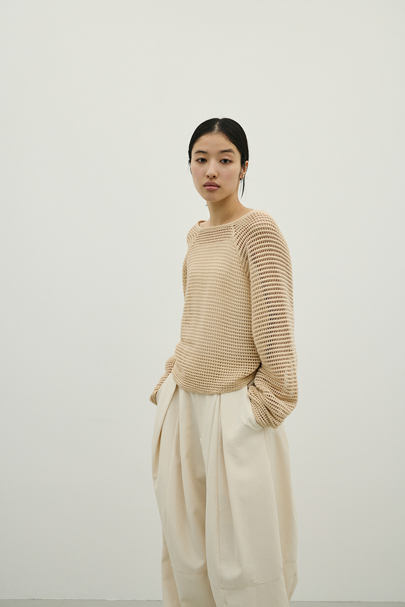 バックオープンメッシュニット 詳細画像 L/BEG 5