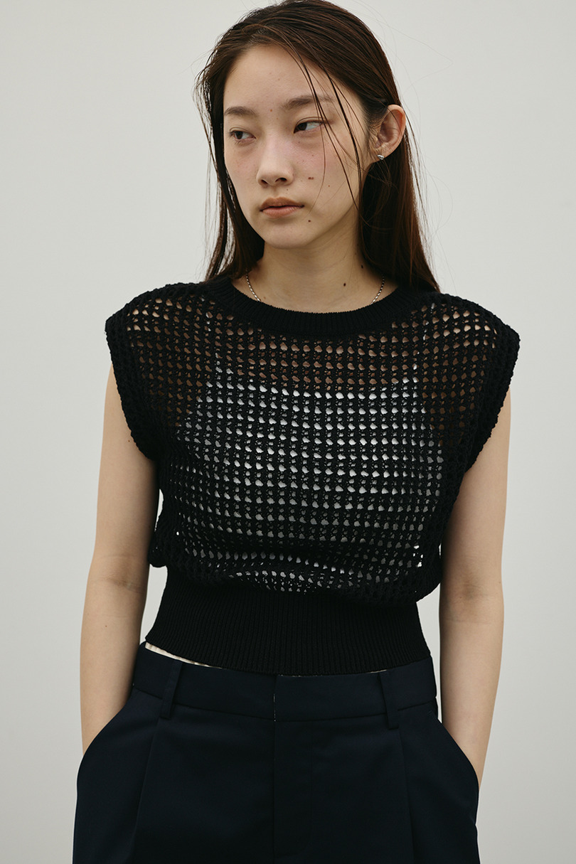 2WAYクロシェニット 詳細画像 BLK 4