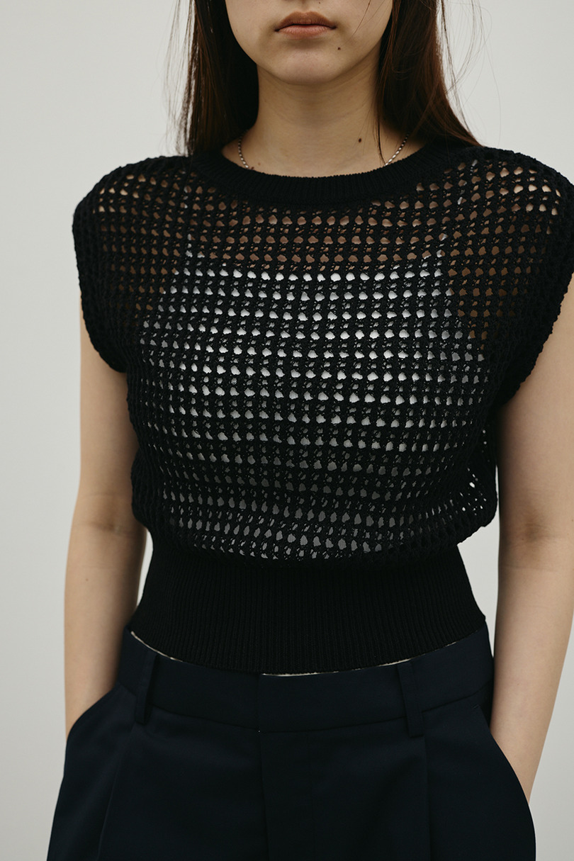 2WAYクロシェニット 詳細画像 BLK 5