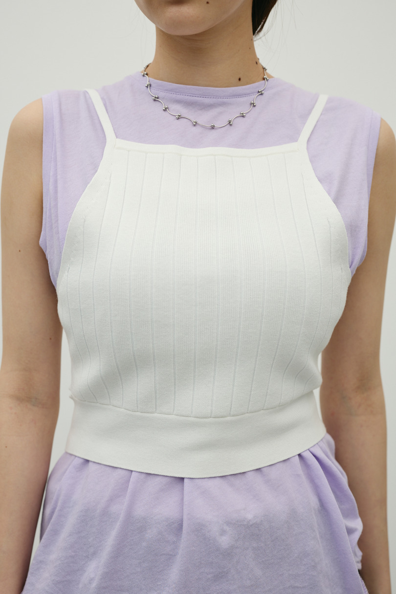 アメスリニットビスチェ 詳細画像 WHT 7