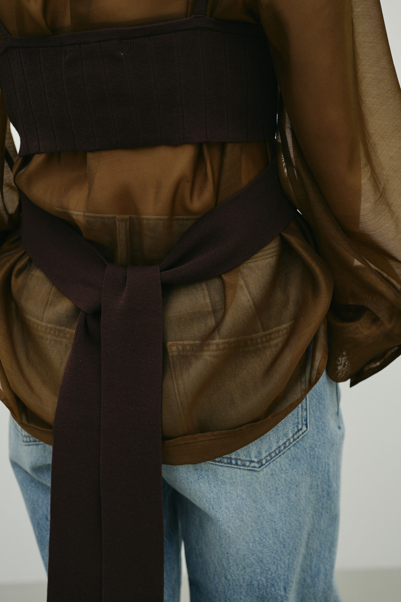 アメスリニットビスチェ 詳細画像 BRN 8