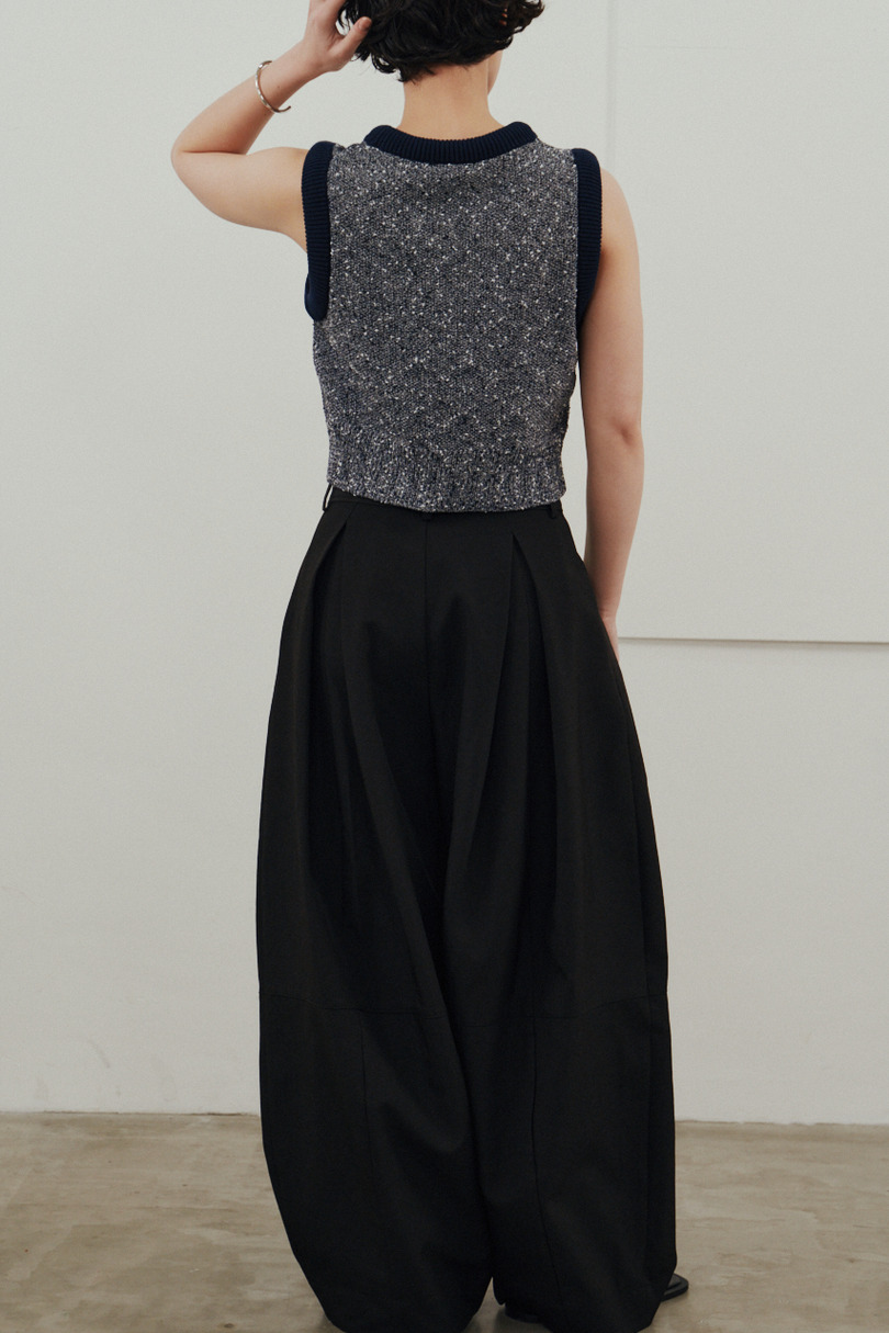 メランジクッションリブニット 詳細画像 柄NVY 8