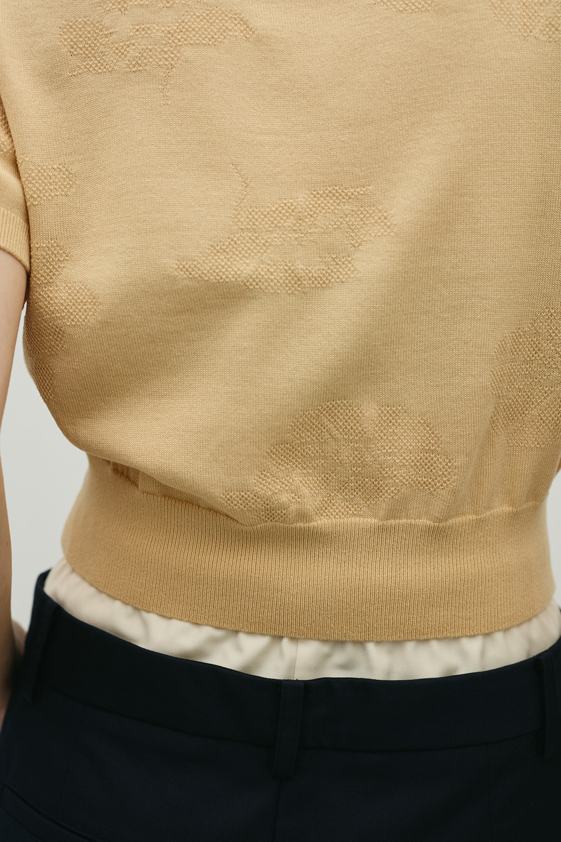 フラワージャガードニット 詳細画像 L/ORG 11