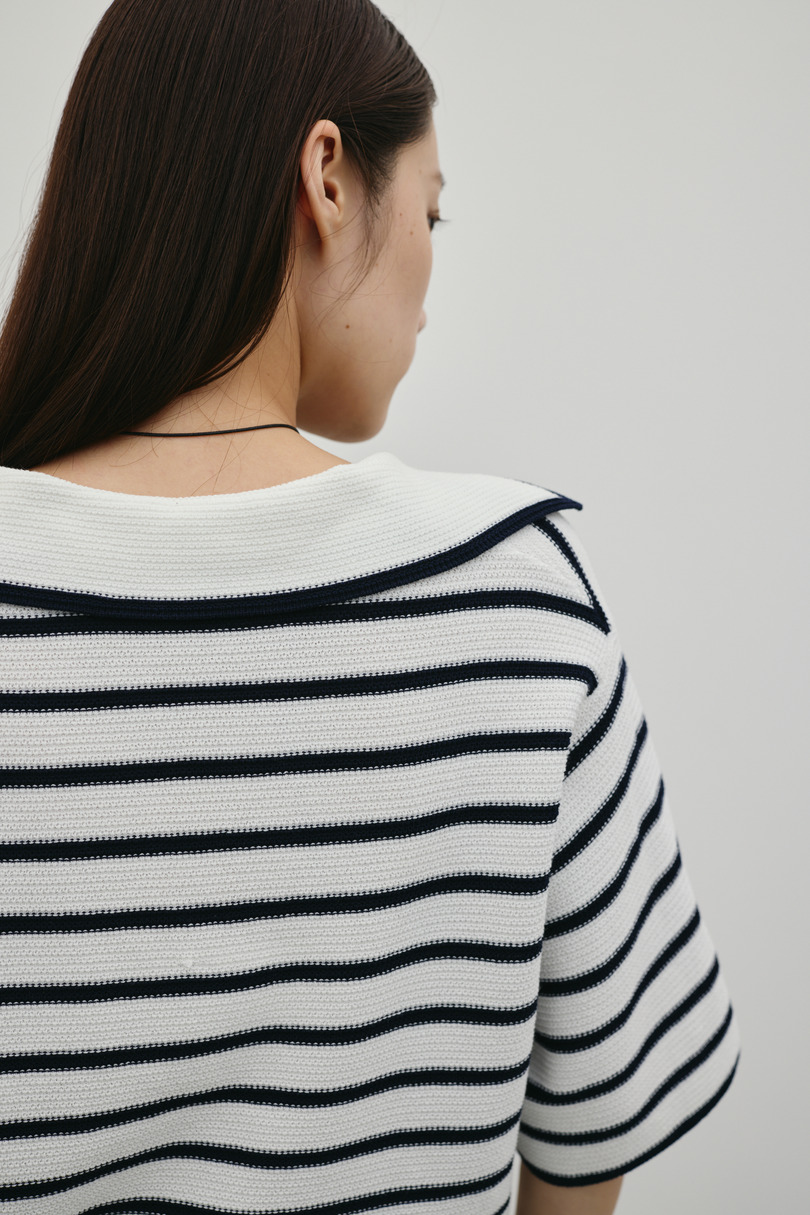 スキッパーニットポロ 詳細画像 柄WHT 10