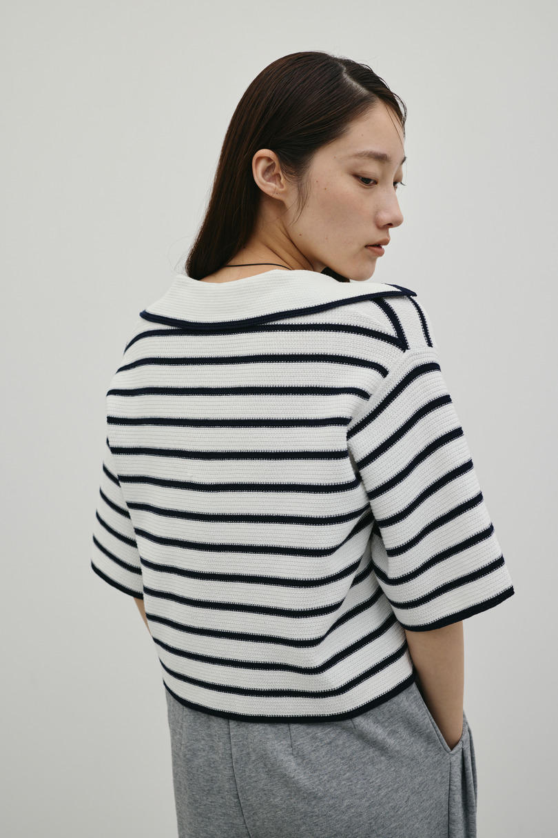 スキッパーニットポロ 詳細画像 柄WHT 3