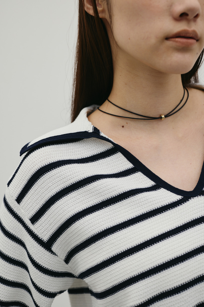 スキッパーニットポロ 詳細画像 柄WHT 7