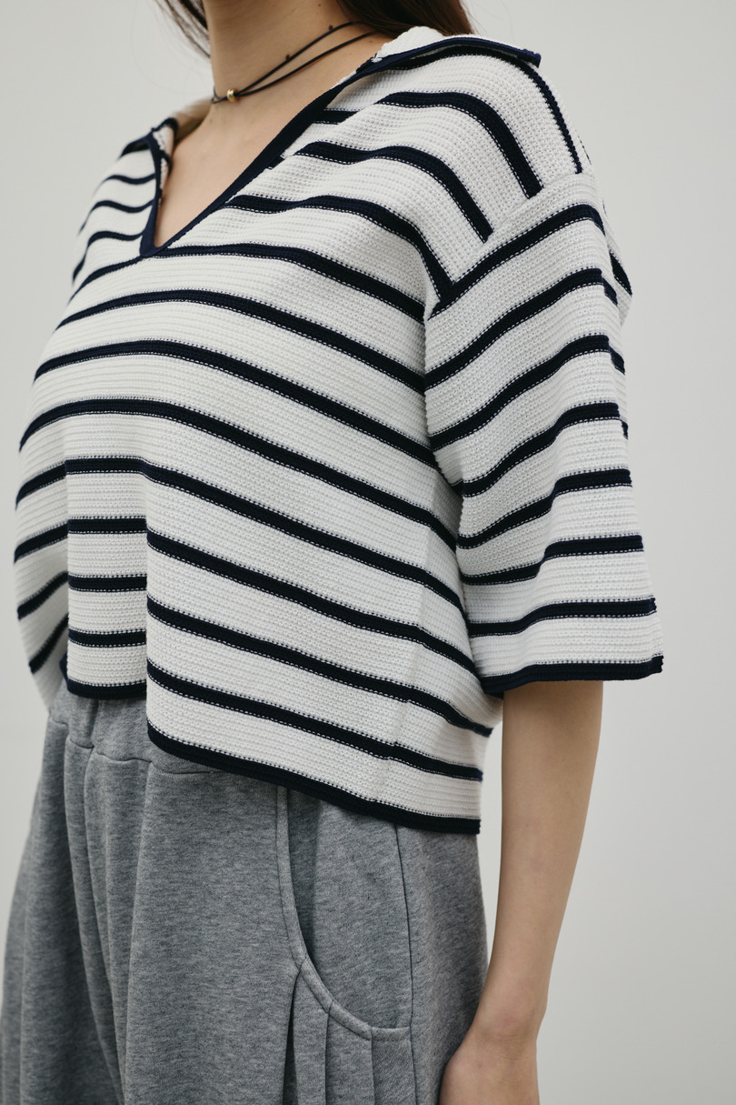 スキッパーニットポロ 詳細画像 柄WHT 9