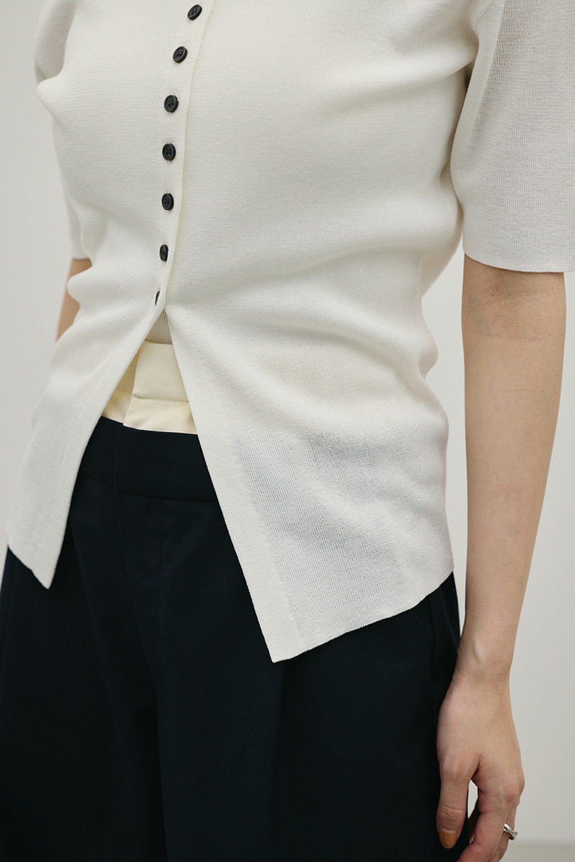 2WAYカラーニットポロ 詳細画像 WHT 10