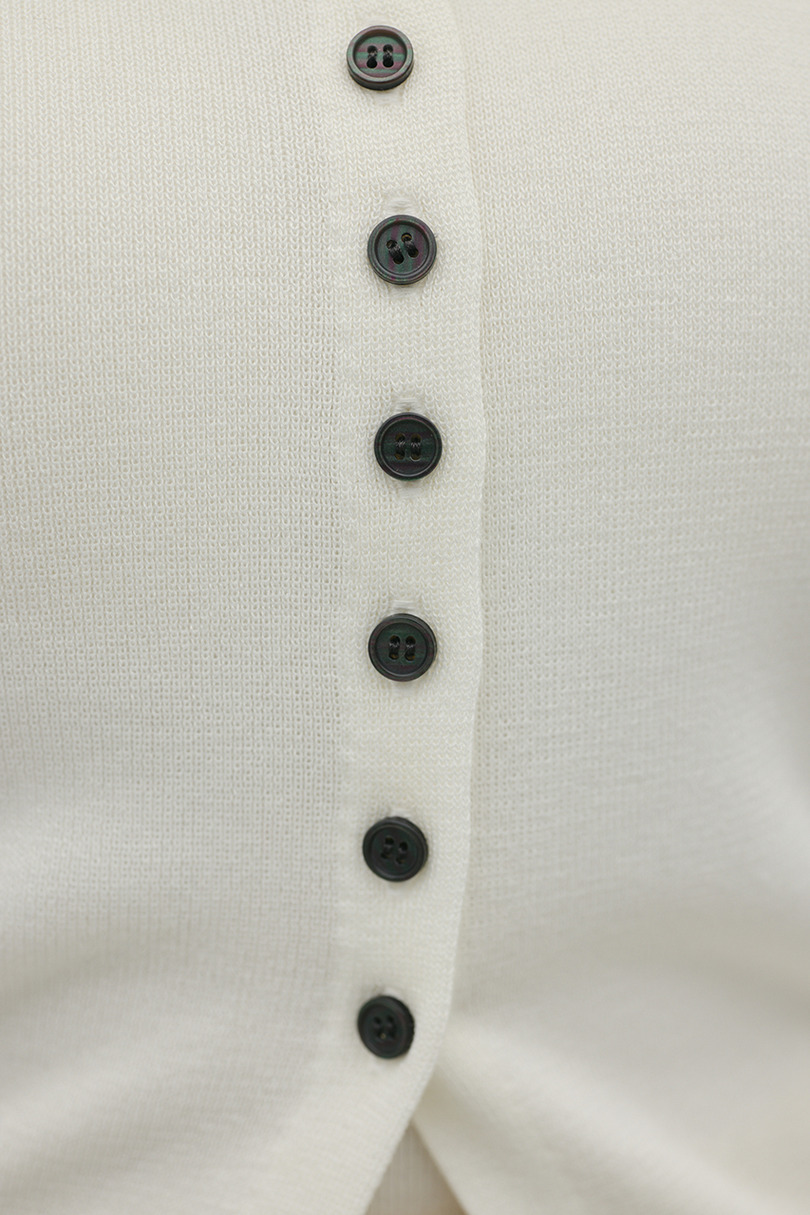 2WAYカラーニットポロ 詳細画像 WHT 13