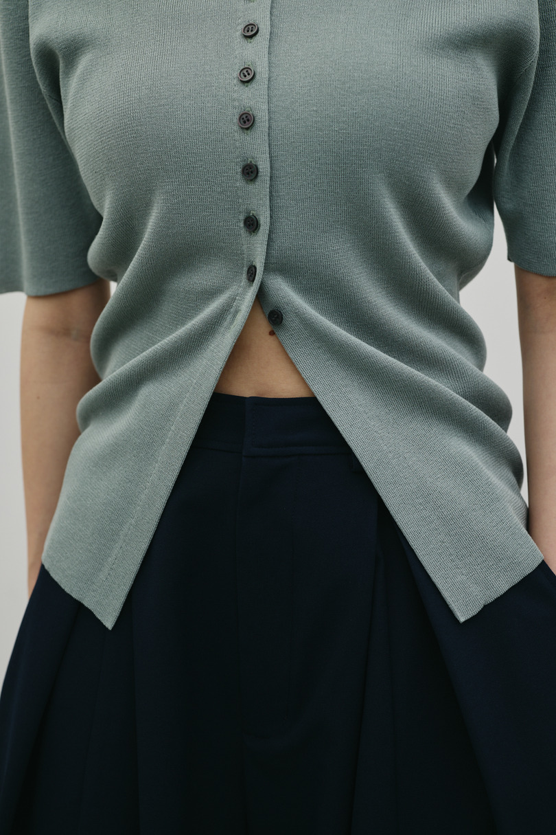 2WAYカラーニットポロ 詳細画像 GRN 10