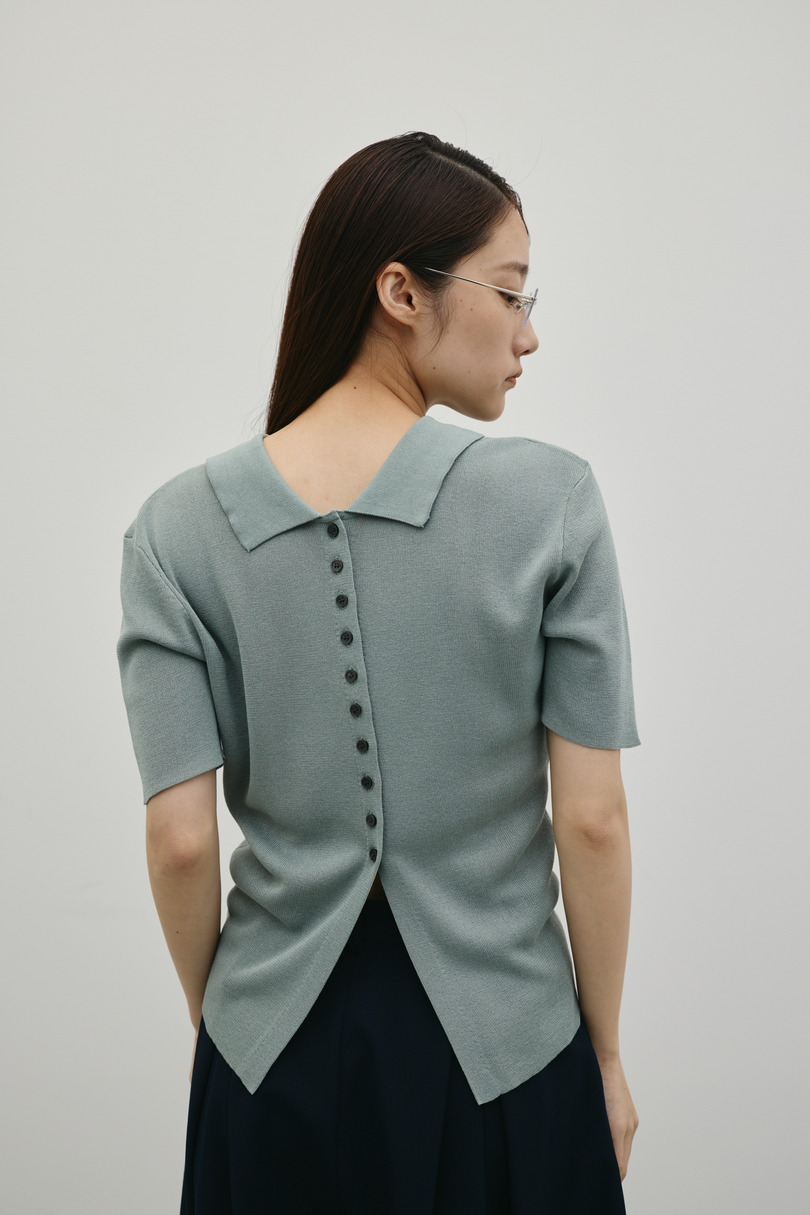 2WAYカラーニットポロ 詳細画像 GRN 7