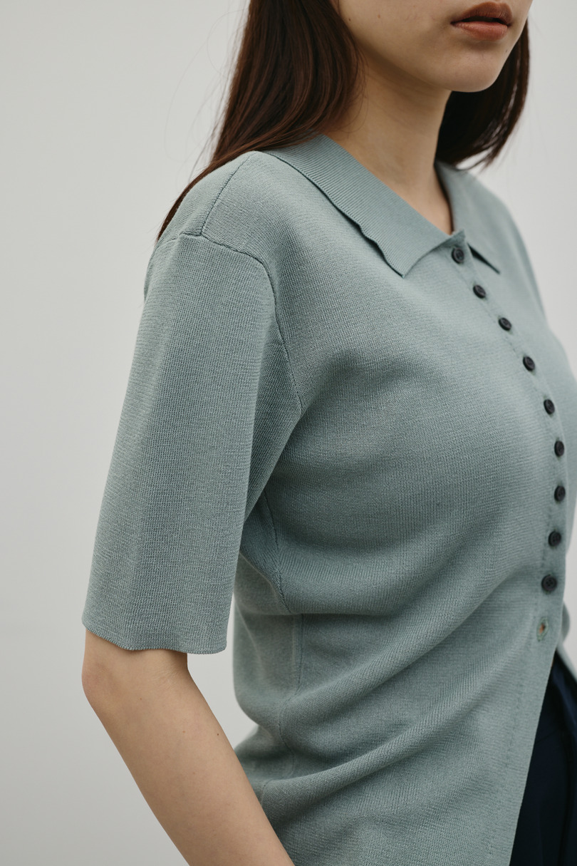 2WAYカラーニットポロ 詳細画像 GRN 9