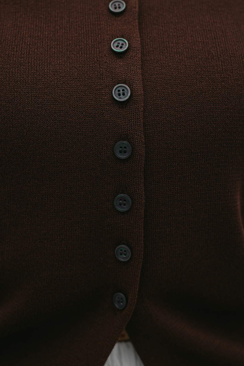 2WAYカラーニットポロ 詳細画像 BRN 11