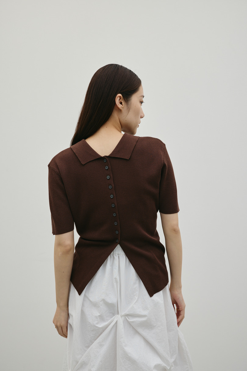 2WAYカラーニットポロ 詳細画像 BRN 7