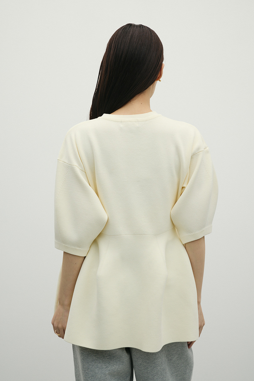 ペプラムフォルムスリーブカーデ 詳細画像 IVOY 5