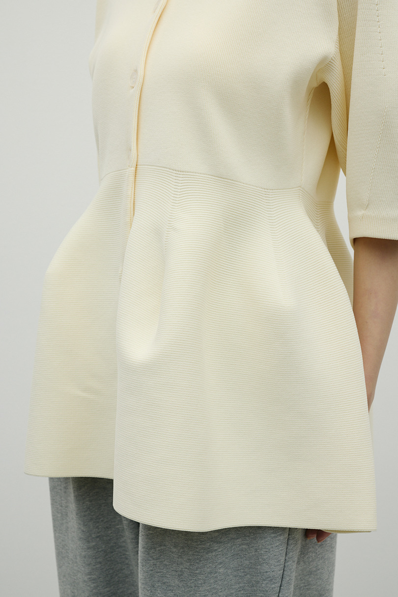 ペプラムフォルムスリーブカーデ 詳細画像 IVOY 7