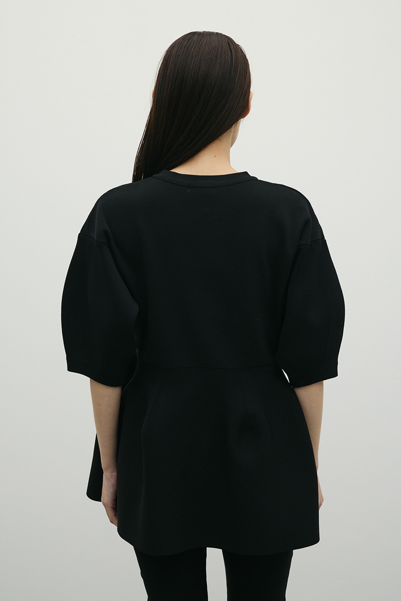 ペプラムフォルムスリーブカーデ 詳細画像 BLK 6