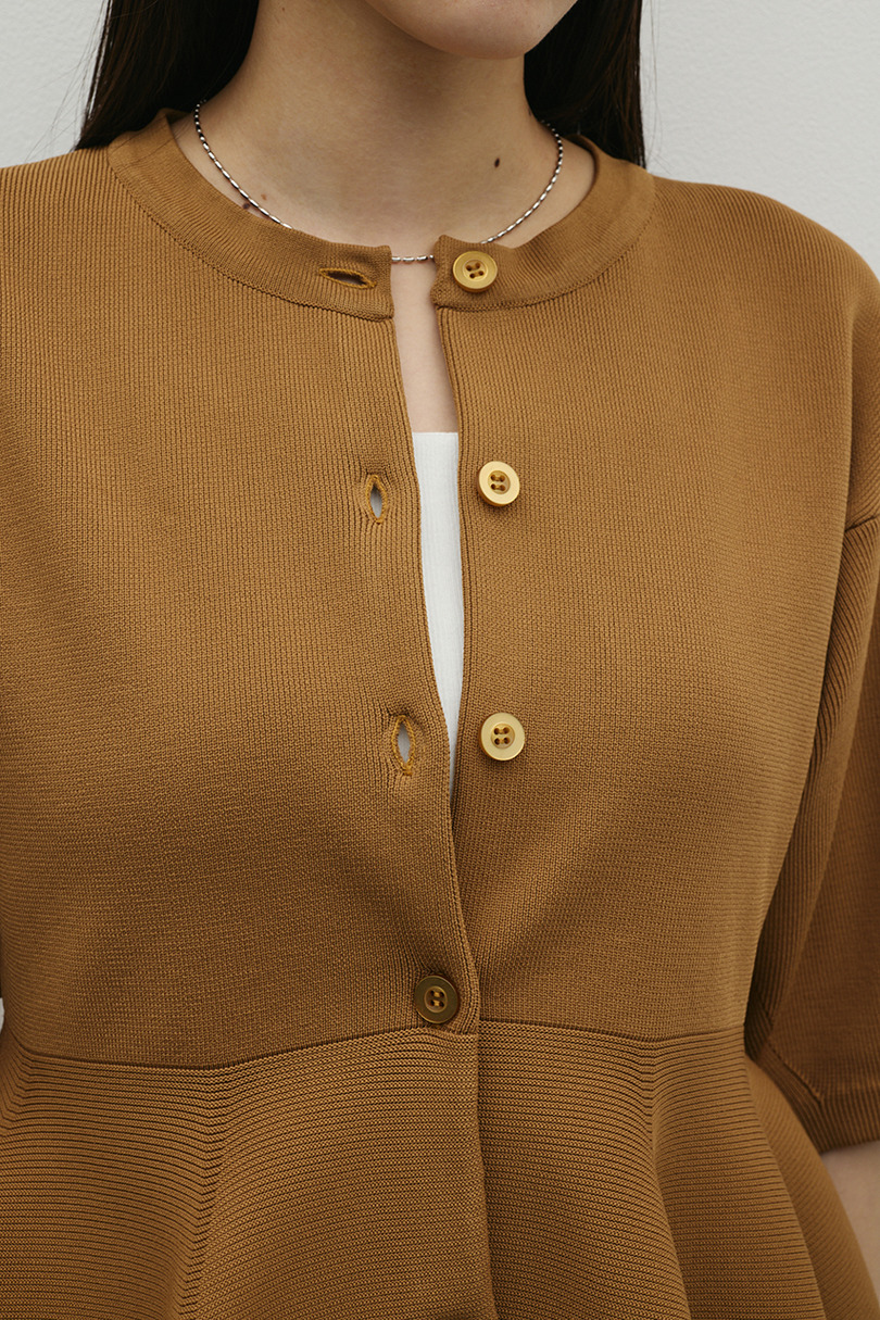 ペプラムフォルムスリーブカーデ 詳細画像 CAM 9