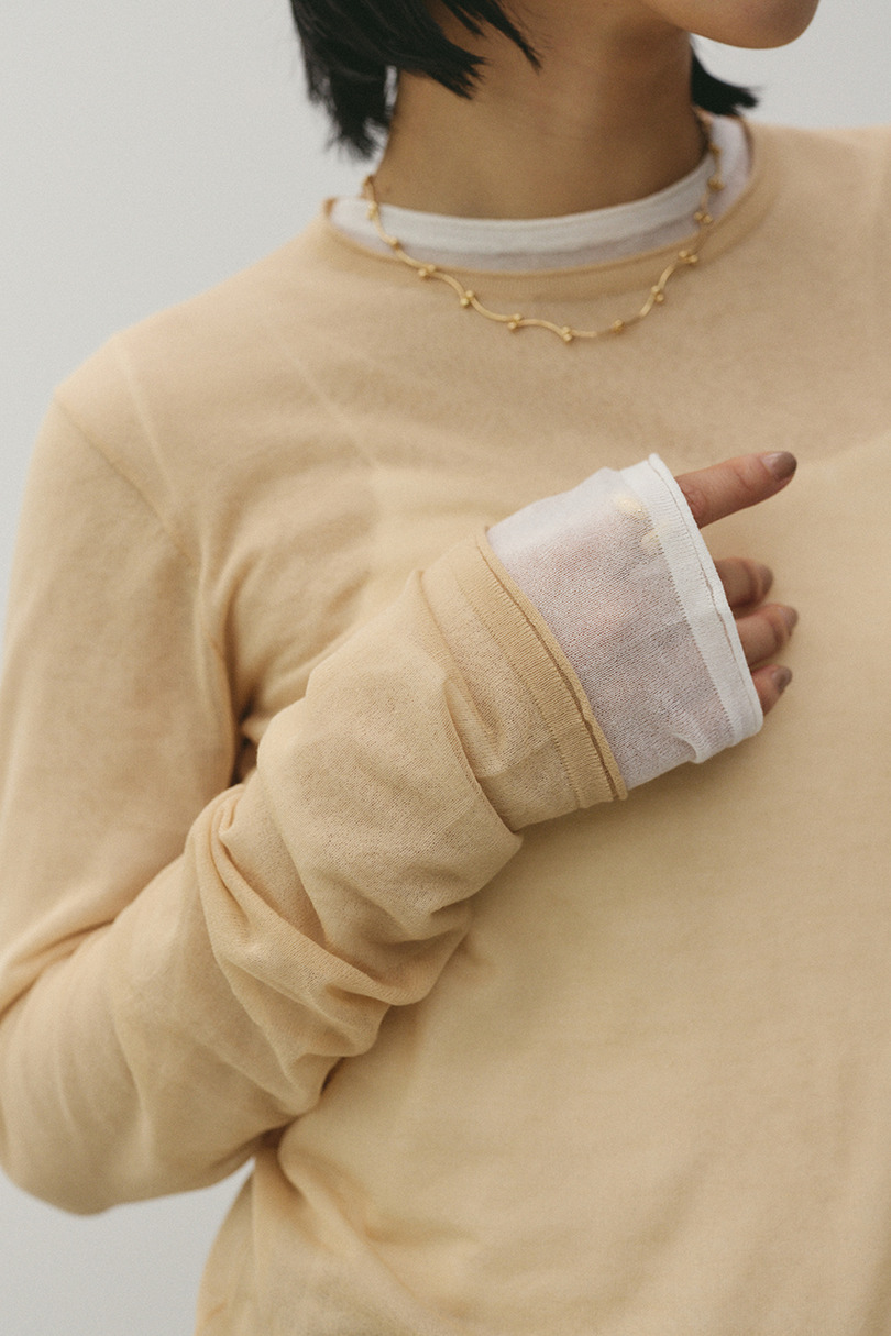 シアースキンニットトップ 詳細画像 BEG 10