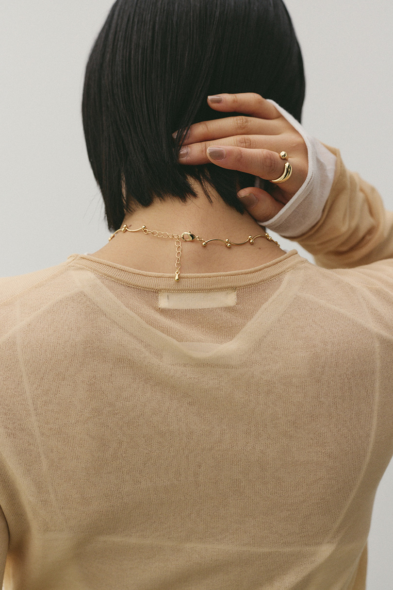 シアースキンニットトップ 詳細画像 BEG 11