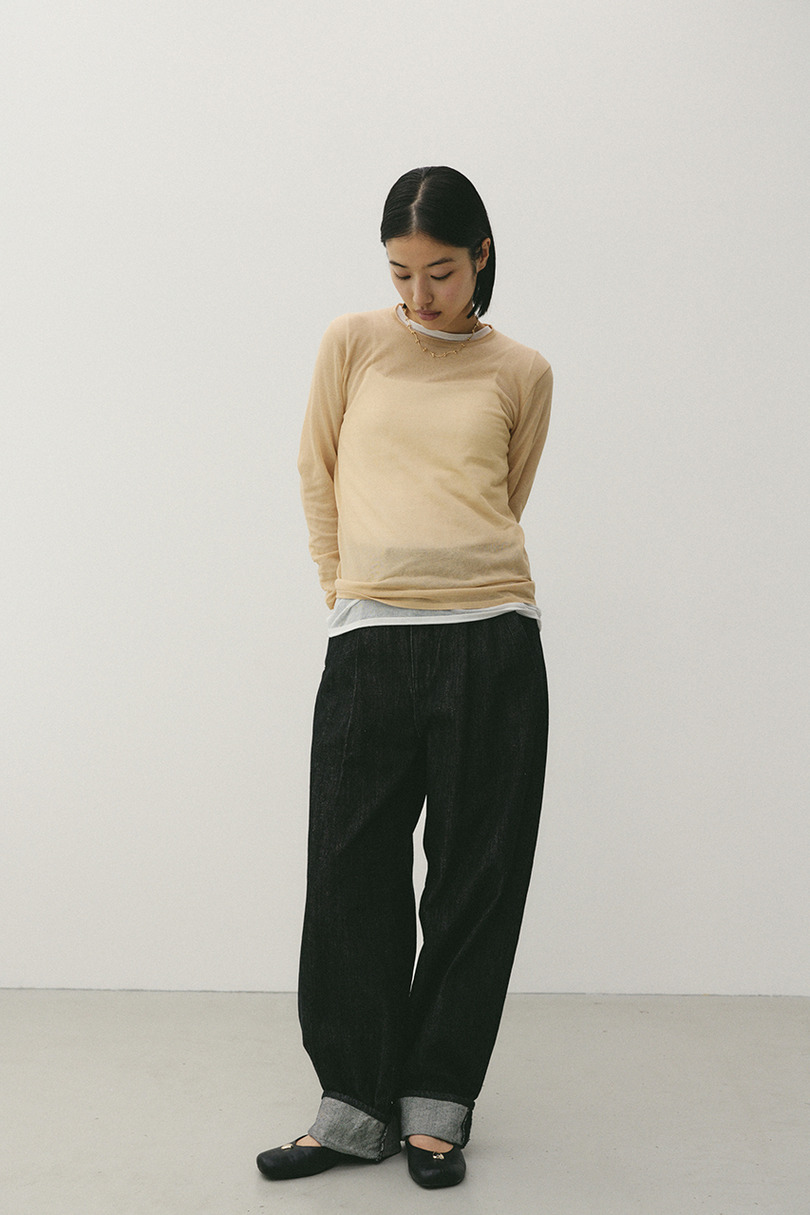 シアースキンニットトップ 詳細画像 BEG 2