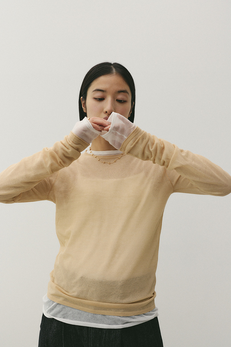 シアースキンニットトップ 詳細画像 BEG 4