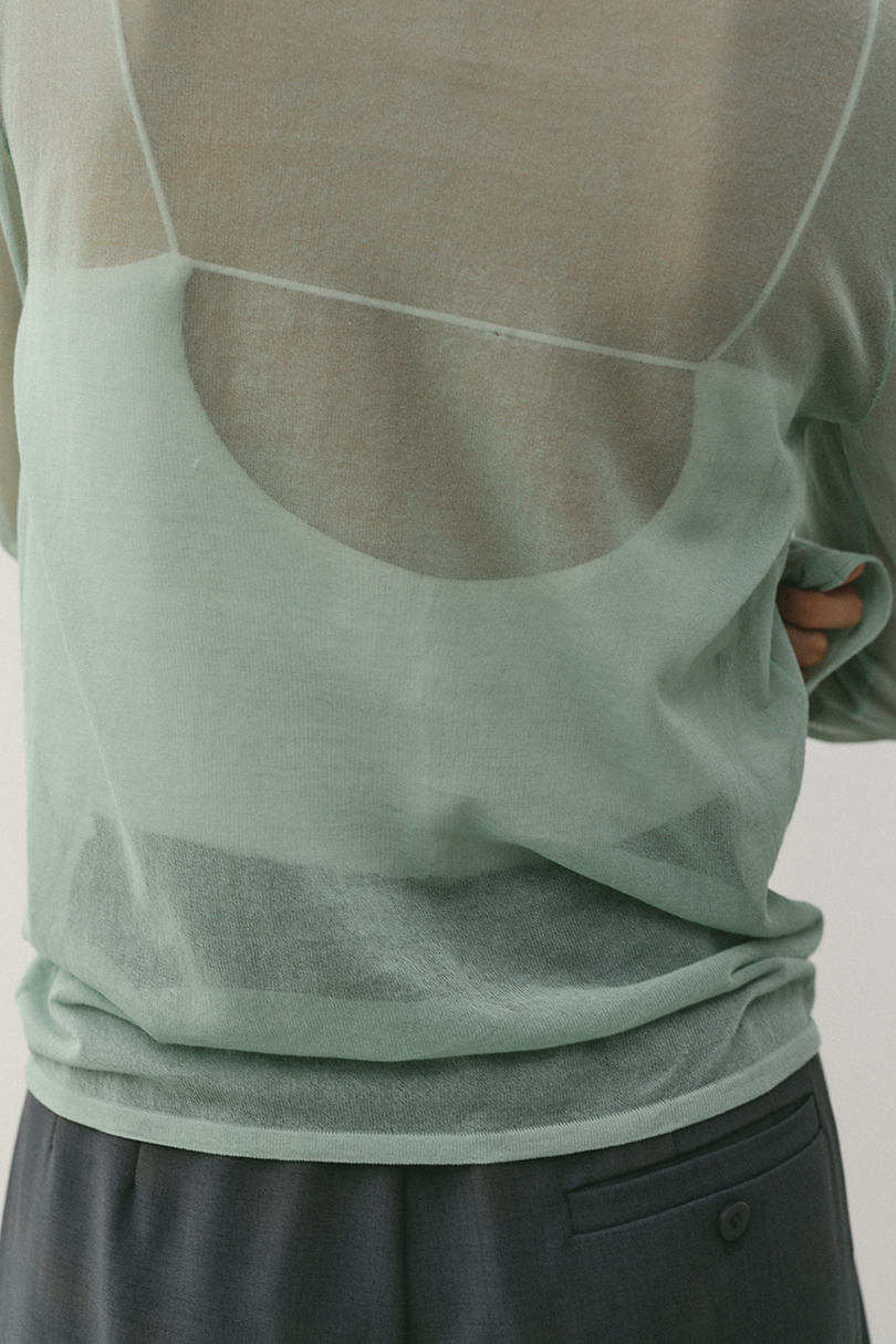 シアースキンニットトップ 詳細画像 MINT 10