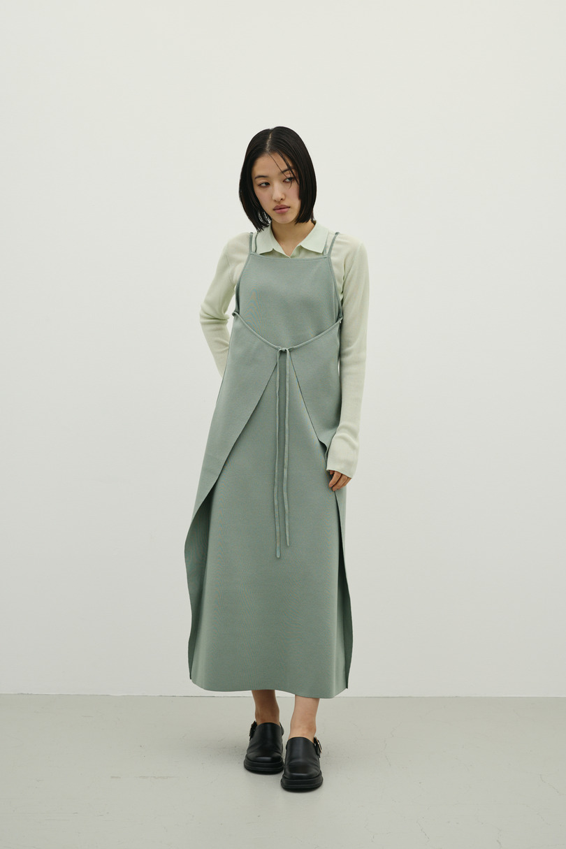 2ピースラップキャミワンピース 詳細画像 GRN 3