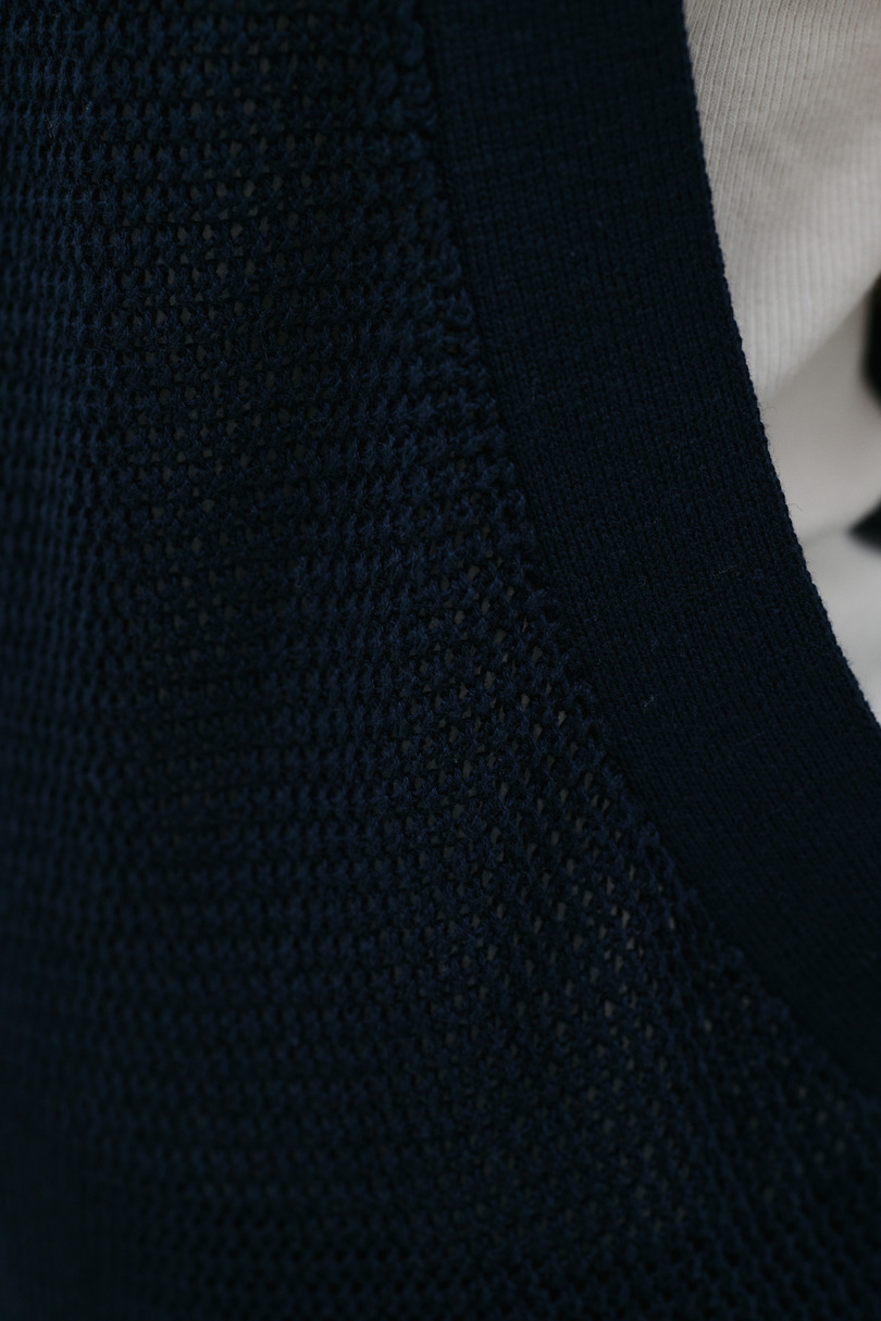 メッシュレイヤードワンピース 詳細画像 NVY 14
