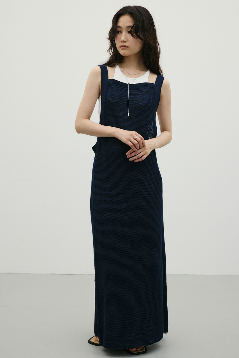 メッシュレイヤードワンピース 詳細画像 NVY 3