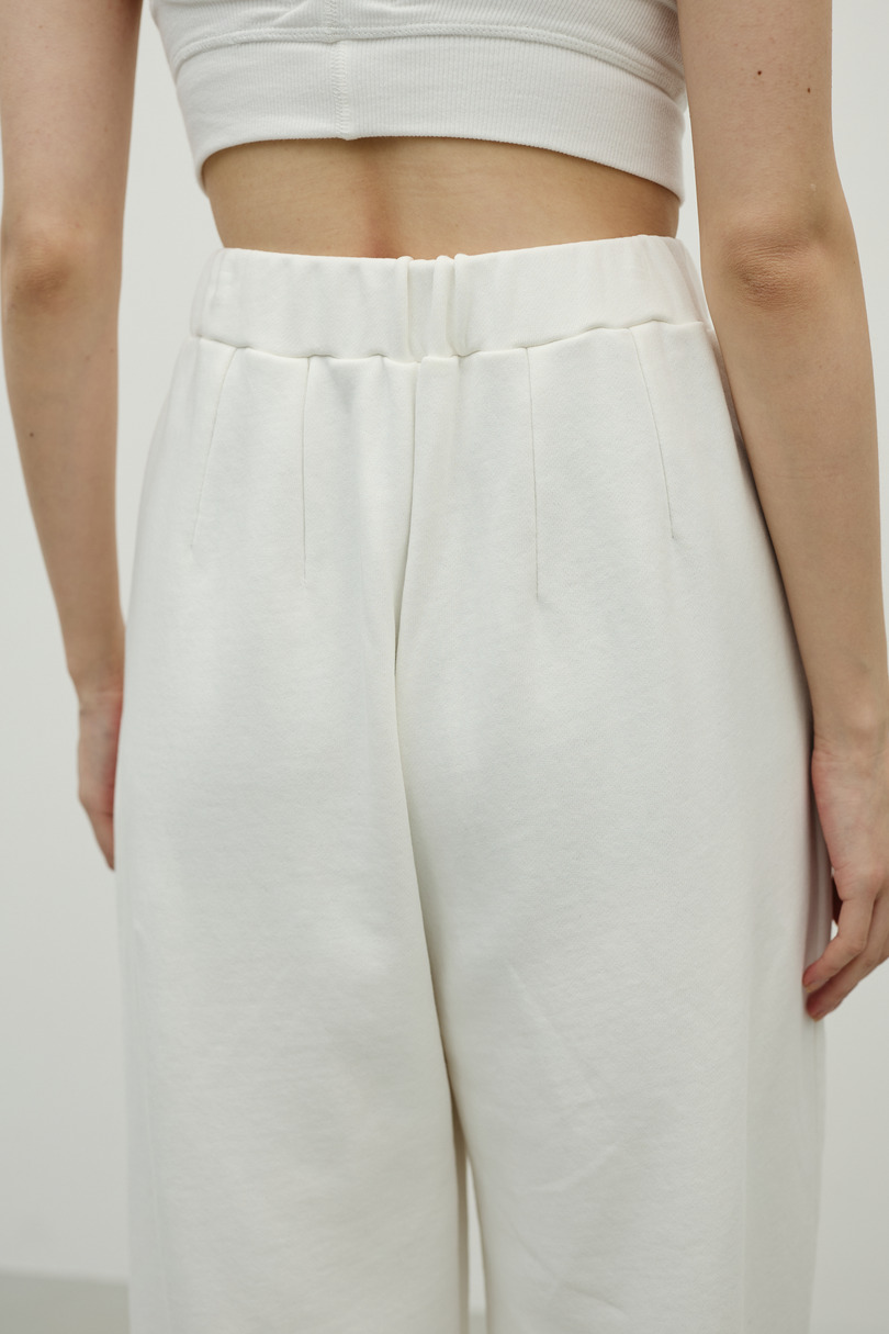 ルーズワイドスウェットパンツ 詳細画像 WHT 11