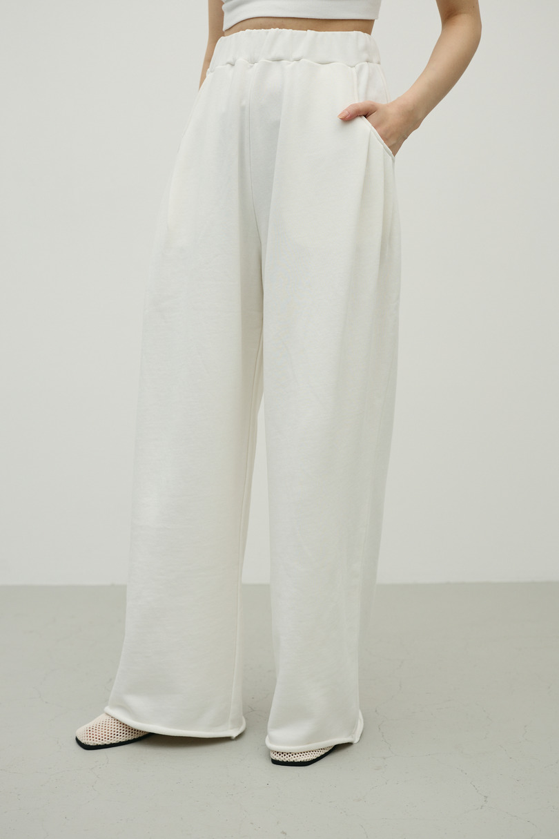 ルーズワイドスウェットパンツ 詳細画像 WHT 5