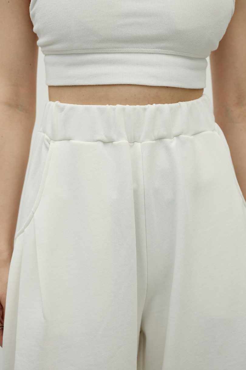 ルーズワイドスウェットパンツ 詳細画像 WHT 8
