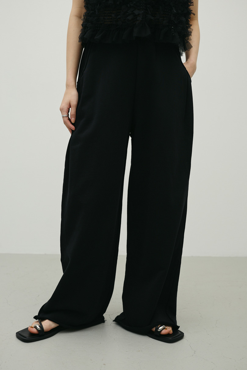 ルーズワイドスウェットパンツ 詳細画像 BLK 6