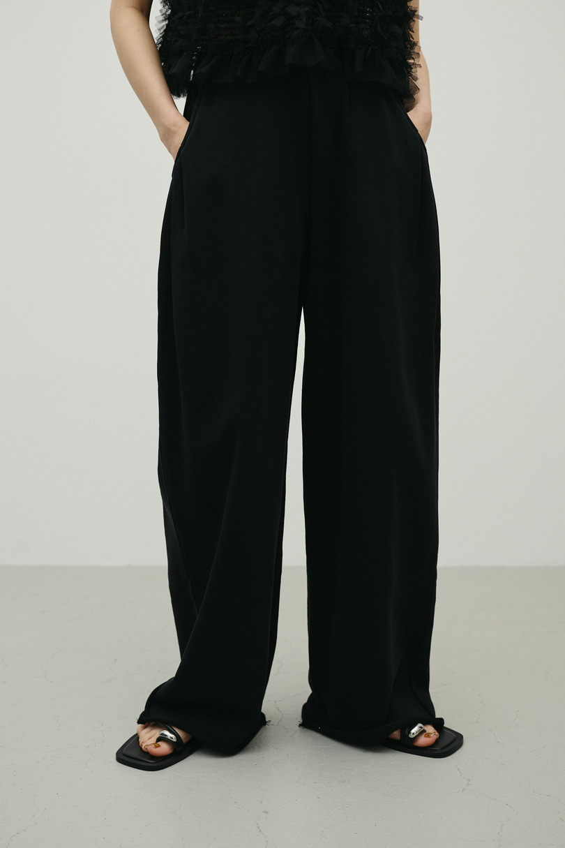 ルーズワイドスウェットパンツ 詳細画像 BLK 7