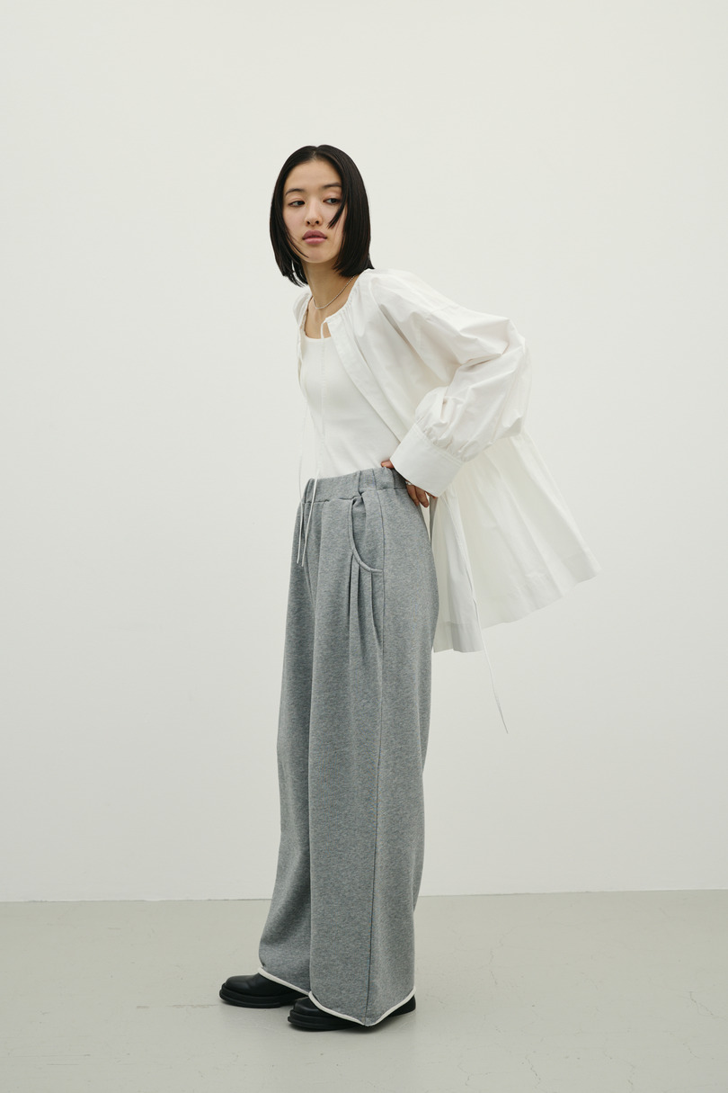 ルーズワイドスウェットパンツ 詳細画像 T.GRY 2