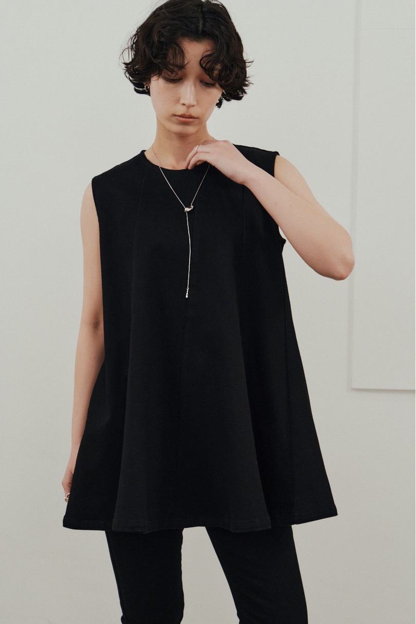 パネルフレアデニムチュニック 詳細画像 BLK 6