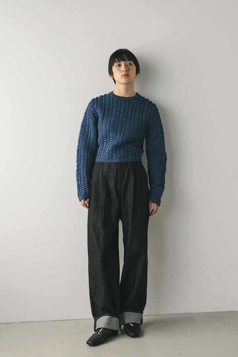 ロールアップタックデニム 詳細画像 BLK 2