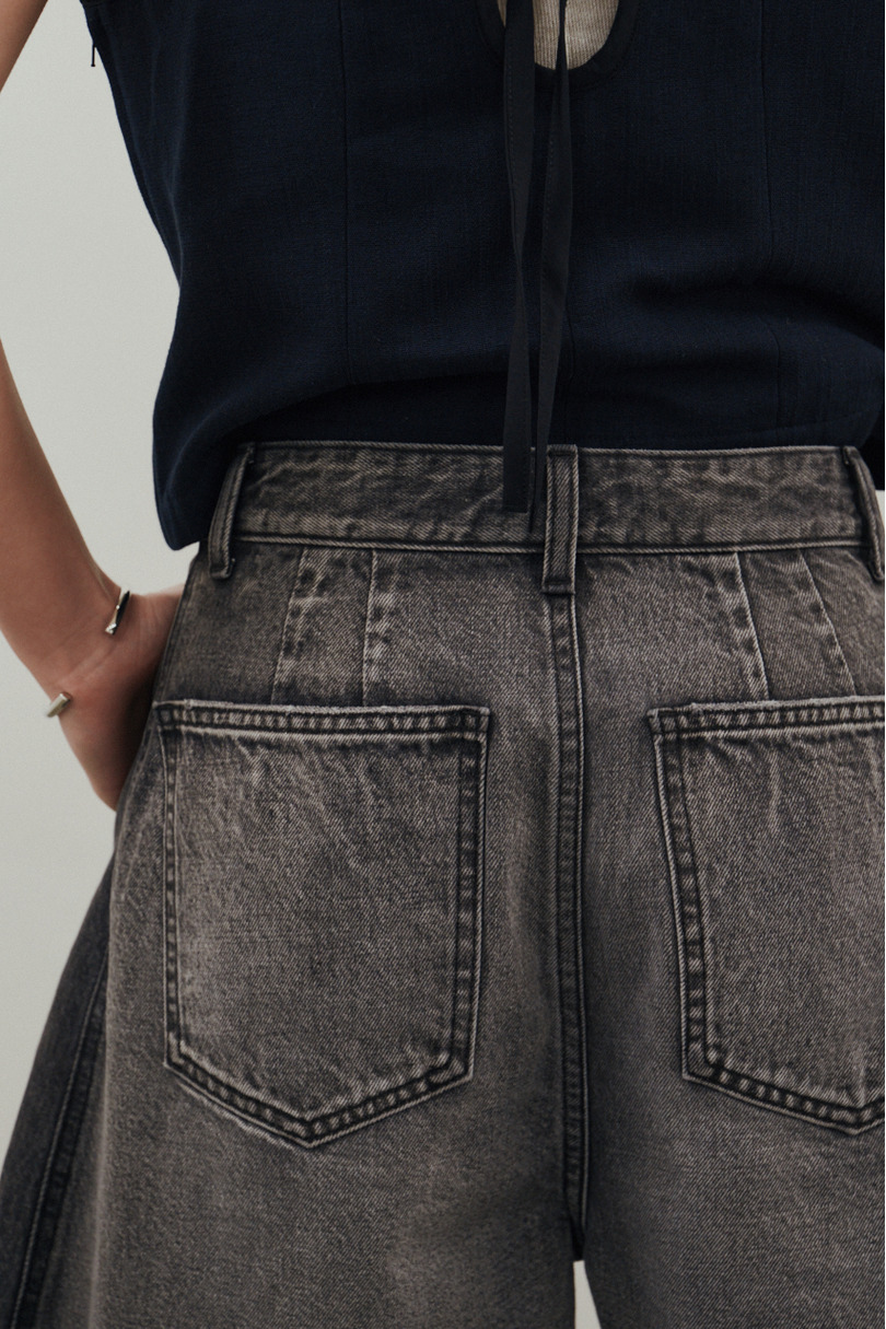 カットオフハーフデニム 詳細画像 BLK 10