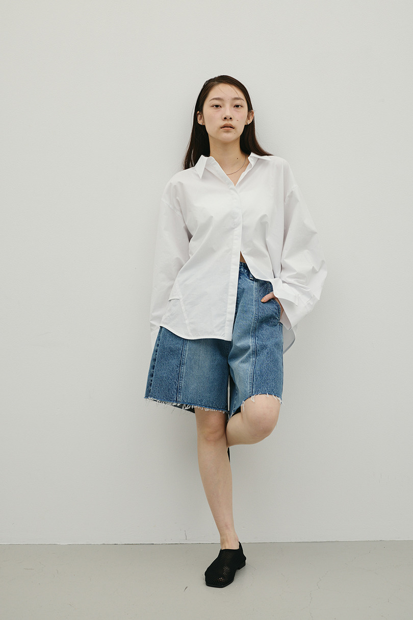 カットオフハーフデニム 詳細画像 BLU 2