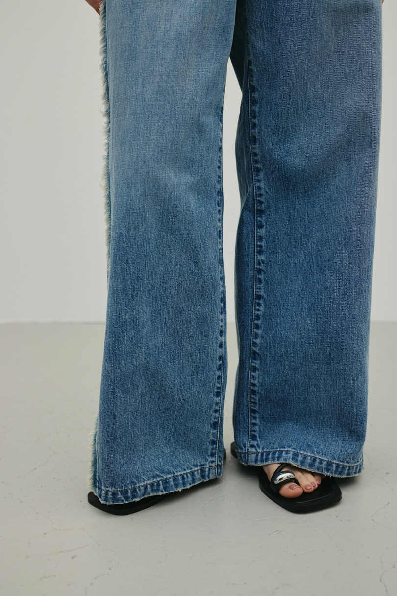 サイドフリンジワイドデニム 詳細画像 BLU 11