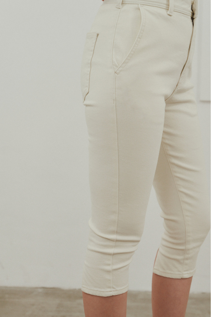 ストレッチデニムカプリパンツ 詳細画像 WHT 8