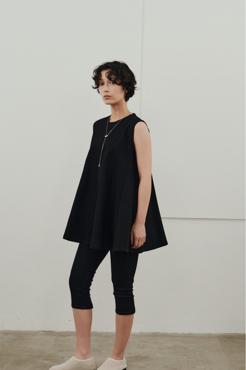 ストレッチデニムカプリパンツ 詳細画像 BLK 3