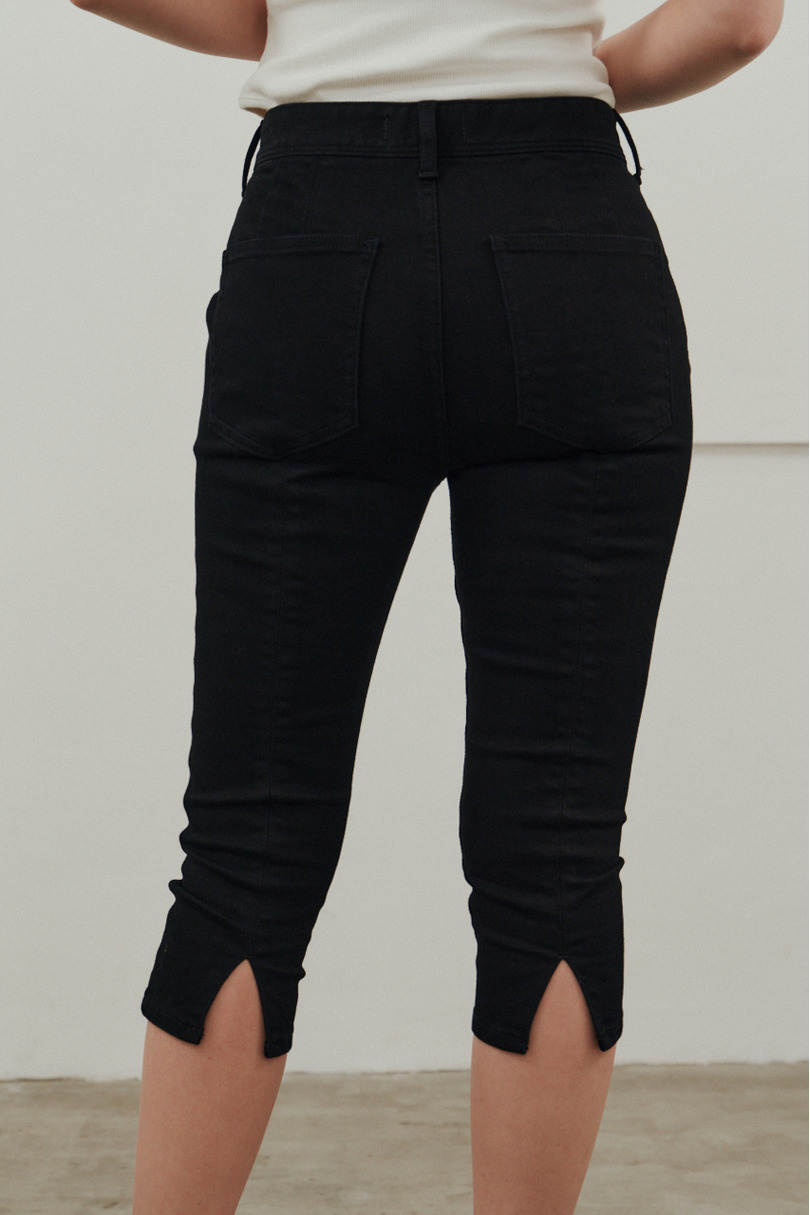 ストレッチデニムカプリパンツ 詳細画像 BLK 7