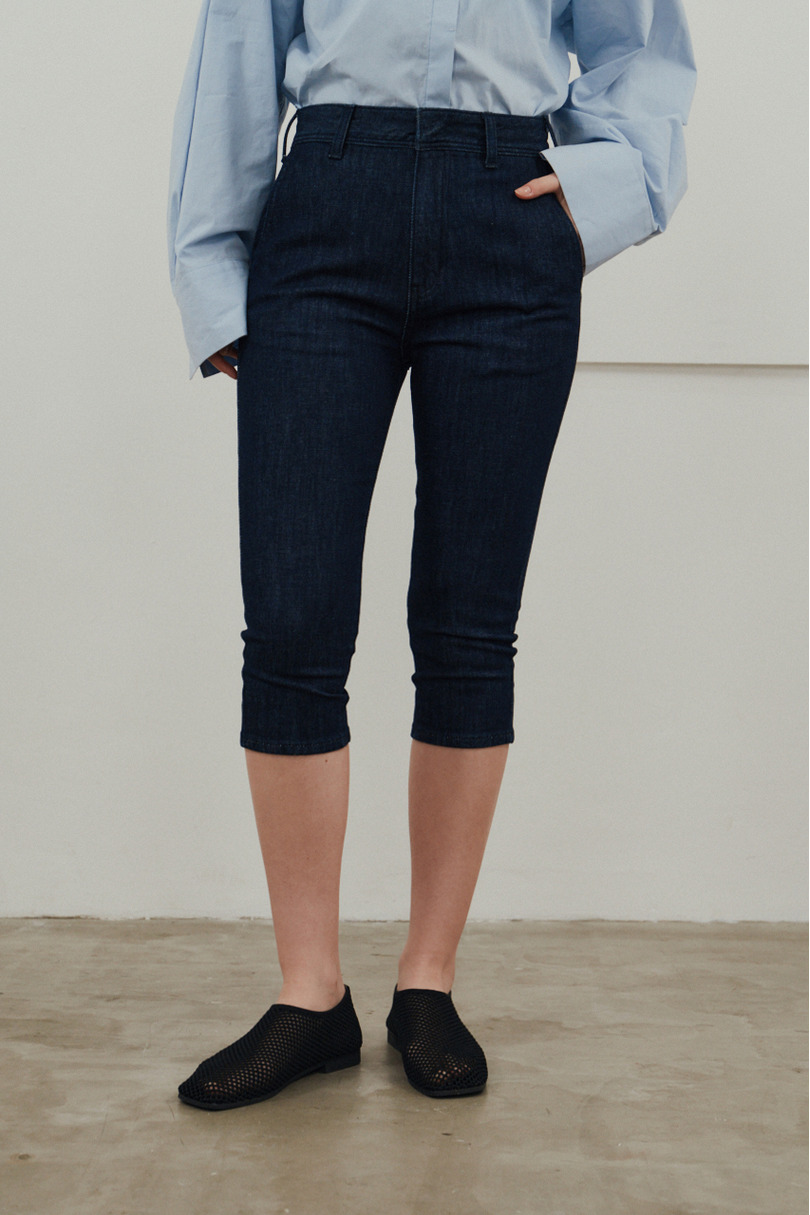 ストレッチデニムカプリパンツ 詳細画像 IDG 4