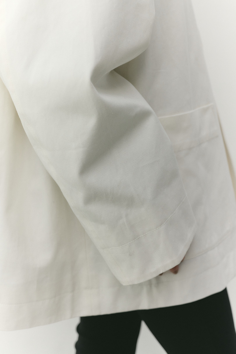 フェイクレザーカラーカバーオール 詳細画像 WHT 14