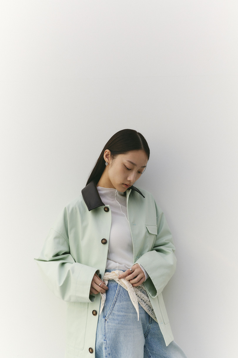 フェイクレザーカラーカバーオール 詳細画像 MINT 4